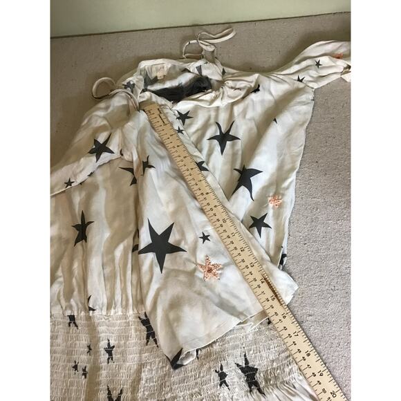 Surf Gypsy Cold Shoulder Swim Coverup Sequin Star detail Sz. Sm EUC Swimwear - Picture 5 of 10